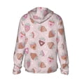 thumbnail image 3 of Daiia Strawberry Cake UPF 50+ Sun Protection Hoodie Jacket Lightweight Long Sleeve Sun Shirt for Women Men with Pocket Hiking Outdoor-Large, 3 of 9