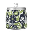 thumbnail image 7 of Yayeee Ashtray with Lid for Cigarette Smokeless Stainless Steel Home Ash Holder, Retro Floral Pattern, 7 of 7