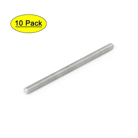 

M3 x 55mm 0.5mm Pitch 304 Stainless Steel Fully Threaded Rods Fasteners 10 Pcs