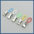 thumbnail image 4 of 10pcs Metal Hanging Towel Clips with Hanging Loop Clip Hangers for Kitchen Bathroom, 4 of 10