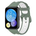 thumbnail image 2 of Correas de repuesto compatibles con HUAWEI Watch FIT2 Pulseras de silicona transpirables Correa de muñeca ajustable de dos colores para reloj inteligente, 2 of 7
