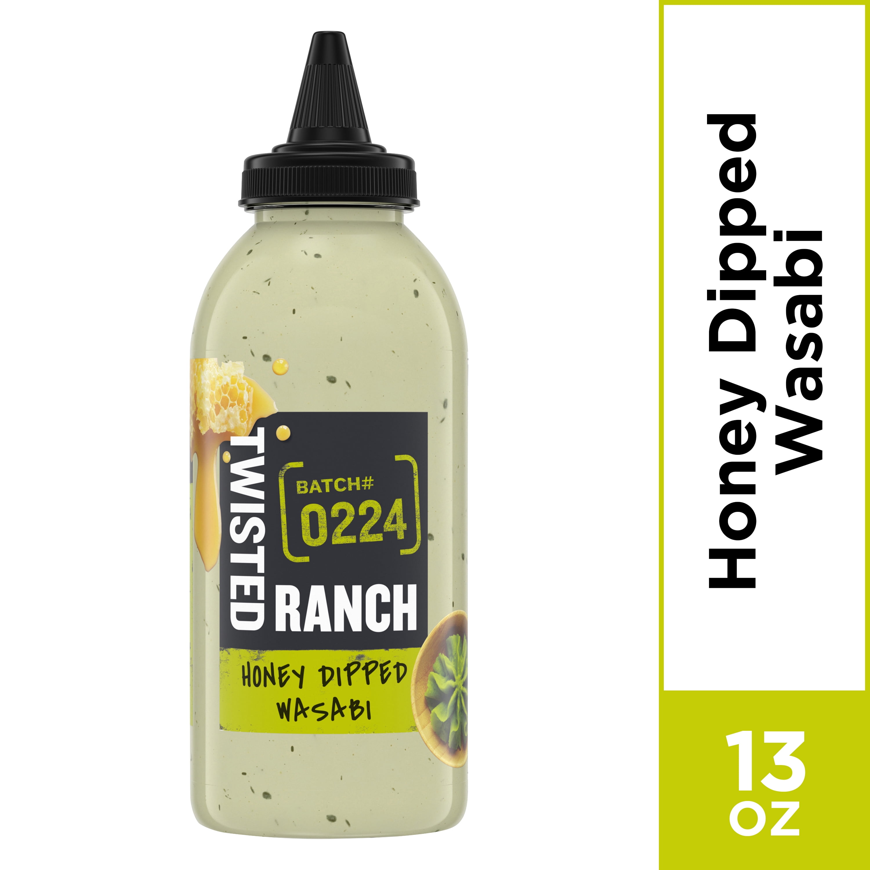 Twisted Ranch Honey Dipped Wasabi Dressing & Dip 13 Oz Bottle.
