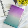 thumbnail image 4 of KIQ Gradient TPU Case Designed for 10.2 iPad 9th Gen Case (2021) / 8th Gen (2020) /7th Gen (2019) Case, Slim Soft Lightweight Flexible Transparent TPU - Purple Green, 4 of 6