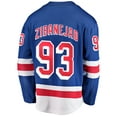 thumbnail image 3 of Men's Fanatics Mika Zibanejad Blue New York Rangers Home Breakaway Player Jersey, 3 of 3