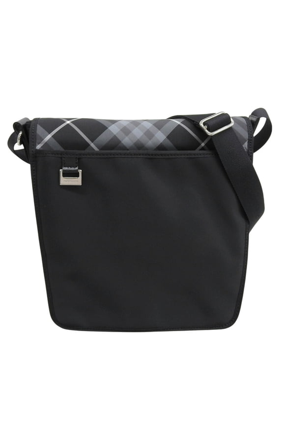 Pre-Owned Burberry London Nova Check Black Label Shoulder Bag