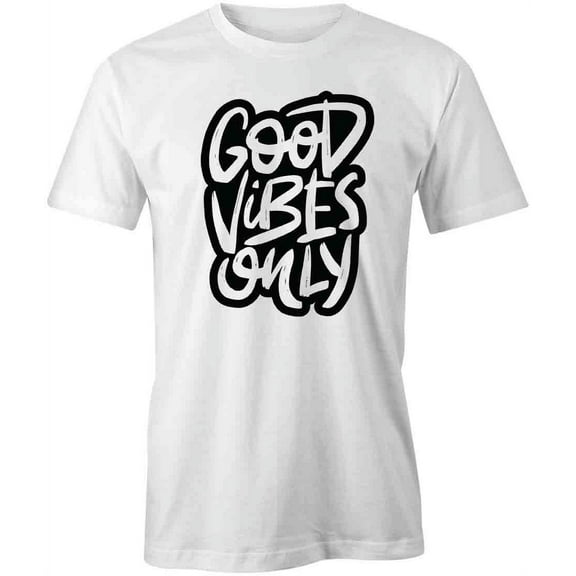 Good Vibes T-Shirt | Positive Inspiration White Tee Gift