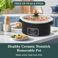 thumbnail image 3 of Programmable Slow Cooker with Timer Keep Warm - Small Kitchen Appliance for Family Dinners, 3 of 5
