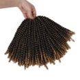 thumbnail image 2 of Crochet trenzas de cabello bomba Twist 8 pulgadas Crochet colores primavera trenzas cabellero sintético baja temperatura mullido 30 hebras - 2 Macarena pelo de torsión de primavera, 2 of 8