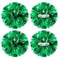 thumbnail image 1 of Uxcell Pompones metálicos para animación con anillos de mango, ideales para el espíritu del equipo, deportes, danza y animación en verde, 1 of 1