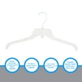 thumbnail image 4 of 17 inch Break-Resistant Clear Plastic Dress Hangers - Case of 100 - Durable Clear Plastic Hangers - Plastic Clothes Hangers for Retail  Thrift Stores  Boutiques  Home Closets - Dress and Shirt Hangers, 4 of 5