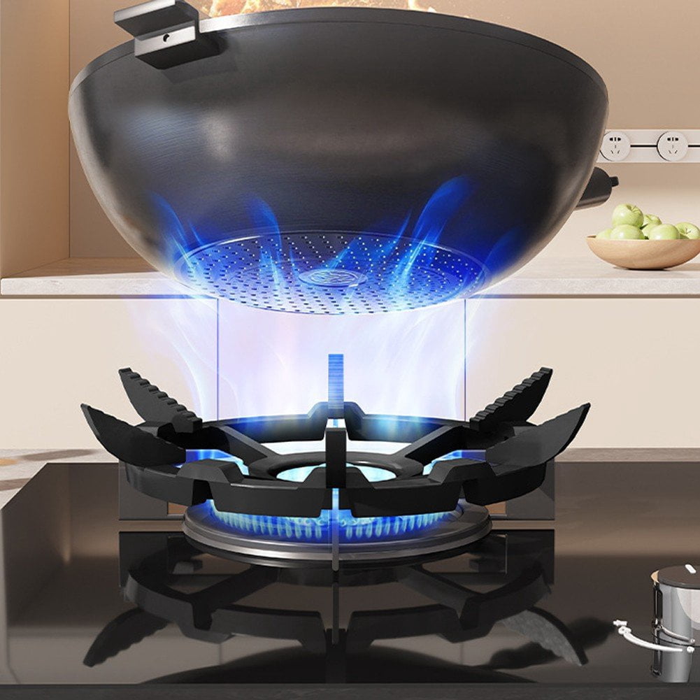 Slccxzc Cast Iron Wok Support Ring Universal Stove Rack Cooktop Pan Holder