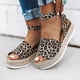 thumbnail image 2 of Sandalias con hebilla y correa en el tobillo con plataforma de cuña para mujer Zapatos de verano, 2 of 4