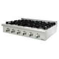 thumbnail image 3 of Thor Kitchen HRT3618U Professional 36 Inch 6 Burner Gas Rangetop Kitchen Stove, 3 of 8