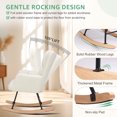 thumbnail image 3 of CONCETTA Rocking Chair, High Backrest, Padded Seat Glider for Living Rooms, Bedrooms, Offices, Beige, 3 of 6