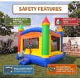thumbnail image 5 of Pogo Crossover Inflatable Bounce House with Blower, Classic Rainbow Kids Jumper, 5 of 8