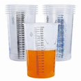 thumbnail image 2 of 32 Oz (1000Ml) Disposable Flexible Clear Graduated Plastic Mixing Cups Use for Paint Resin Epoxy Mi, 2 of 5