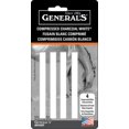 thumbnail image 1 of General's Bâtonnets de Charbon Compressé 4/pkg-Blanc 2B, 4B & 6B GP958BP, 1 of 3