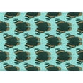 thumbnail image 1 of Ahgly Company Machine Washable Indoor Rectangle Transitional Dark SlateGray or Dark SlateGrey Green Area Rugs, 2' x 4', 1 of 7
