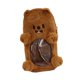 thumbnail image 5 of Portatarjetas de peluche con forma de animal, portatarjetas portátil, único, protector de regalo, suave, figura pequeña, bolsa de exhibición, estuche Oso pardo, 5 of 8