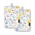 thumbnail image 7 of Yayeee Pot Holders Kitchen Heat Resistant with Pockets 7"x9.8" Cotton Oven Cooking Hot Pads, Purple Easter Eggs, 7 of 7