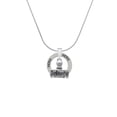 thumbnail image 2 of Delight Jewelry Silvertone 3-D ''Believe'' Stamp Hero Ring Charm Necklace, 18", 2 of 4