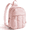 Pink, variant on Lightweight Backpack Purses for Women, Water-resistant Puffer Mini Backpack Small Daily Backpack Fashion Bookbag, Quilted Black