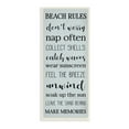thumbnail image 1 of Stupell Industries Beach Rules Sign Coastal Relaxation List Blue, 7 x 17, Designed by Daphne Polselli, 1 of 1
