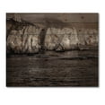 thumbnail image 3 of Designart 'Gold Cliffs Over Sea In The Fog' Modern Print on Natural Pine Wood, 3 of 5