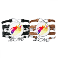 thumbnail image 1 of Football Goalkeeper Blocks Soccer Bracelet Hand Strap Leather Rope Wristband Double Set, 1 of 3