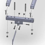 Granberg EZ Rail Sawmill Guide System, 5Ft., 2 Crossbar Kits, Model# G1085