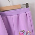 thumbnail image 5 of Gubotare Kids Fall Outfits Girls Girls' 2 - Piece Outfits Sweatshirt & Leggings Set Fall/Winter Clothes for Girl Size 7-8 (Purple,7-8 Years), 5 of 7