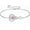 Oct-Pink, variant on Infinity Heart Birthstone Bracelet 925 Sterling Silver Forever Love with Birthstone Adjustable Bracelet for Anniversary Birthday Women Gifts
