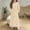 Beige, variant on Mikilon Girls Maxi Dress Long/Short Sleeve Casual Holiday Dress with Pockets for 5-13 Years