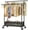 Black, variant on Clothes Rack Clothing Racks for Hanging Clothes, Rolling Clothes Rack Portable Clothing Rack, Double rod clothing rack with Storage Basket, Garment rack for Bedroom, Laundry Room, White