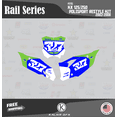 thumbnail image 4 of Kalair GFX Graphics Kit for Kawasaki KX250 POLISPORT RESTYLE (2003-2008) Rail Series, 4 of 5