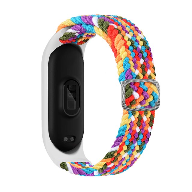 Banda Elástica Trenzada de Nylon Cómoda con Hebilla para Xiaomi Mi Band 5/6/7 NFC