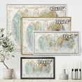 thumbnail image 4 of Designart 'Ancient World Map II' Rustic Framed Canvas Wall Art Print, 4 of 5