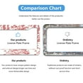 thumbnail image 4 of Chinoiserie Red and White License Plate Frames for Women Men Car Plate Holder Cover Metal Tag Aluminum Car Accessories Front Rear Plate Decor, 4 of 6