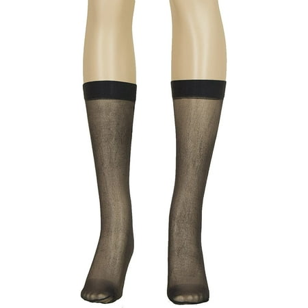 

Lissele Full Support Women s Plus Size Knee High 3 Pack Off-Black XXXXL