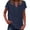 Navy, variant on Fgnfyis Womens Short Sleeve Tops Women's Summer Tank Loose Fit Pleated V Neck Sleeveless Top Curved Flowy T Shirts for Women Black XXL