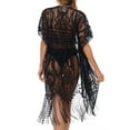 thumbnail image 3 of DYMADE Womens Summer Beach Swim Dress Sunscreen Belted Breathable Sheer Lace Swimsuit Cover-ups, 3 of 4