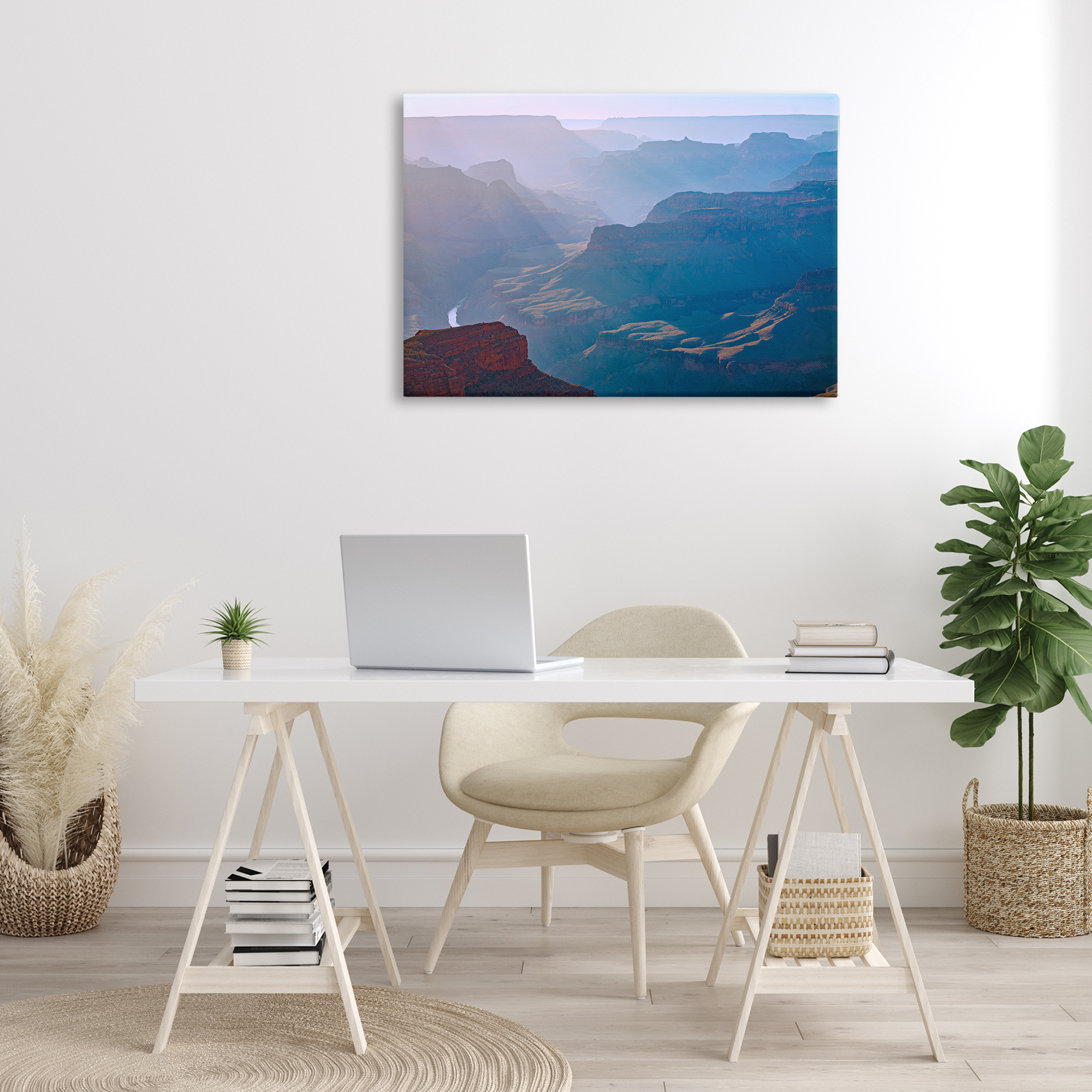 Stupell Industries Sun Rays Mountain Mesa Landscape & Nature Photography Wrapped Canvas Art Print Wall Art, 36 x 24