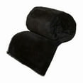 thumbnail image 4 of AuroraX Throw Blanket for Couch Black Cozy Plush Fuzzy Soft Blanket for Bed 27"x39" Washable Minimalist Throw, 4 of 4