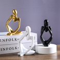 thumbnail image 5 of Estatua de resina abstracta, decoración moderna, sala de estar, única, estatuas y esculturas (oro), 5 of 5