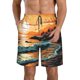 thumbnail image 1 of Balery Serene Ocean Sunset Traje de Baño Estilo Hawaiano para Hombre, Shorts de Secado Rápido con Bolsillos-XX-Large, 1 of 6