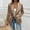 *Khaki, variant on Women's Notched Lapel Velvet Blazer Suit Jacket,Long Sleeve Button Work Office Blazer Jacket Army Green,Womens Plus XXL
