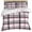 Pink, variant on Pink Black Plaid Duvet Cover Set, Farmhouse Pink Black Checkered Soft Duvet Cover Twin Size Bedding Set 4 Pieces, 1 Quiltcover and 2 Pillowcases with Zipper, 1 Bed Sheet for All Seasons