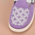 thumbnail image 5 of Women‘s Slip On Walking Shoes Lightweight Comfort with Buckle Breathable Casual Shoes Non-Slip for Garden & Leisure Purple 7.5, 5 of 7