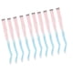thumbnail image 5 of Clip En Postizo Largo, Exquisito Degradado De Color 10 Piezas Extensión De Cabello Suave Postizo Sintético Para Mujeres Para Fiesta De Cosplay ANGGREK rosa degradado azul cielo, 5 of 8