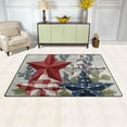 thumbnail image 3 of Non-Slip Area Rug 31"x20" Indoor Washable Floor Mats Carpet Printed for Living Room, Bedroom, Home Decor Red White and Blue Stars, 3 of 7